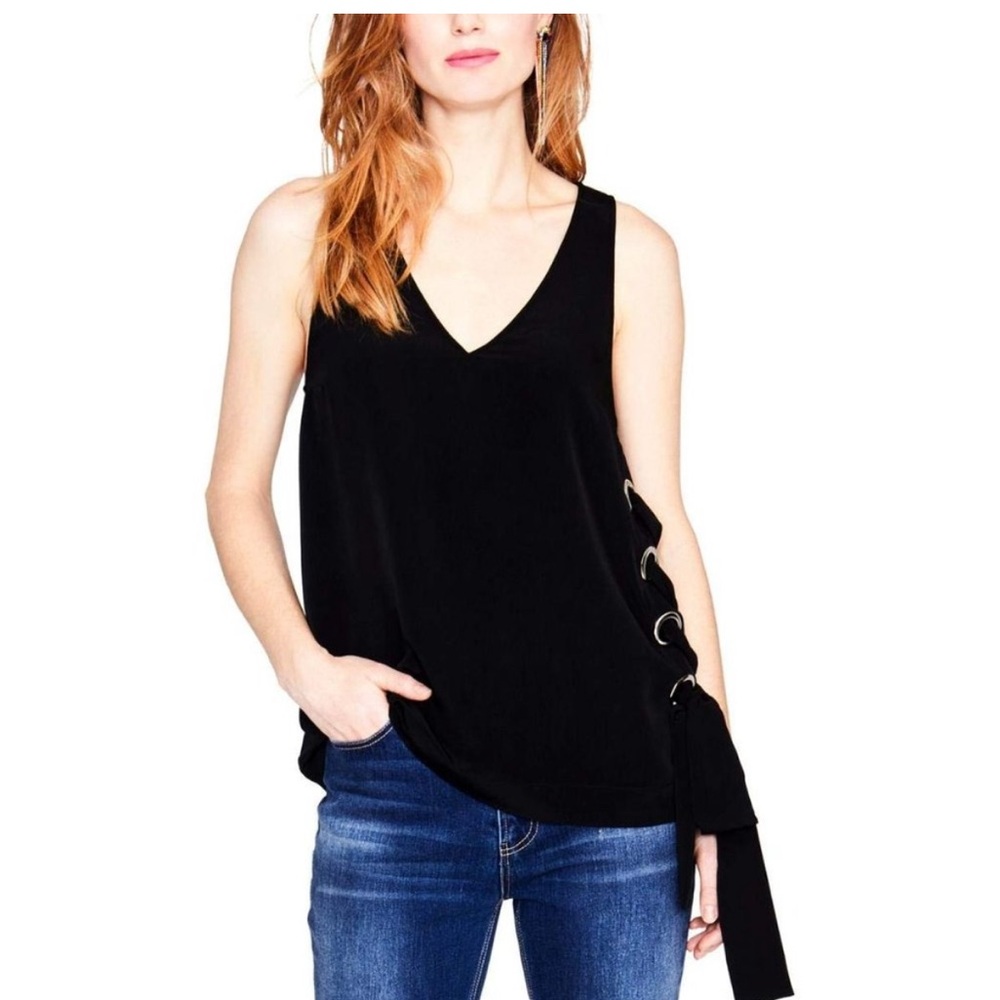 RACHEL Rachel Roy Black Tank Top size xl